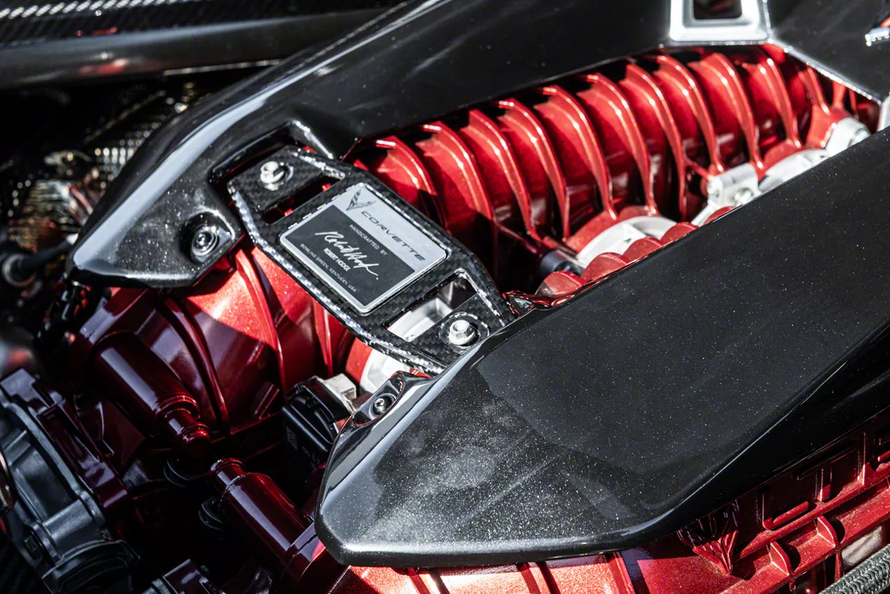 Flash Engine Engine Cover; Carbon Flash Metallic (23-26 Corvette C8 Z06 ...