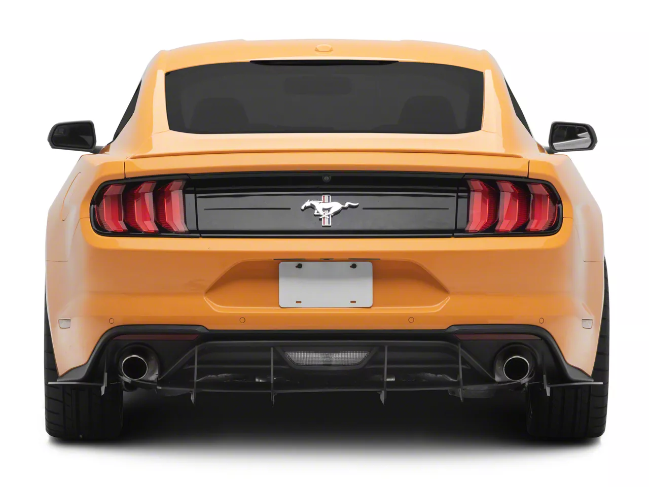 HDPE Rear Diffuser V3; Matte Black (18-23 Mustang GT; 20-23 Mustang ...