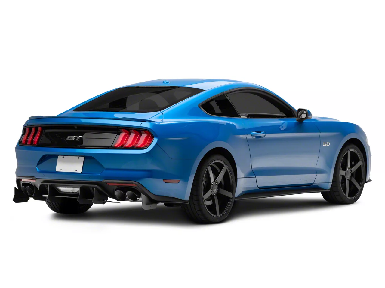 HDPE Rear Diffuser V3; Matte Black (18-23 Mustang GT; 20-23 Mustang ...