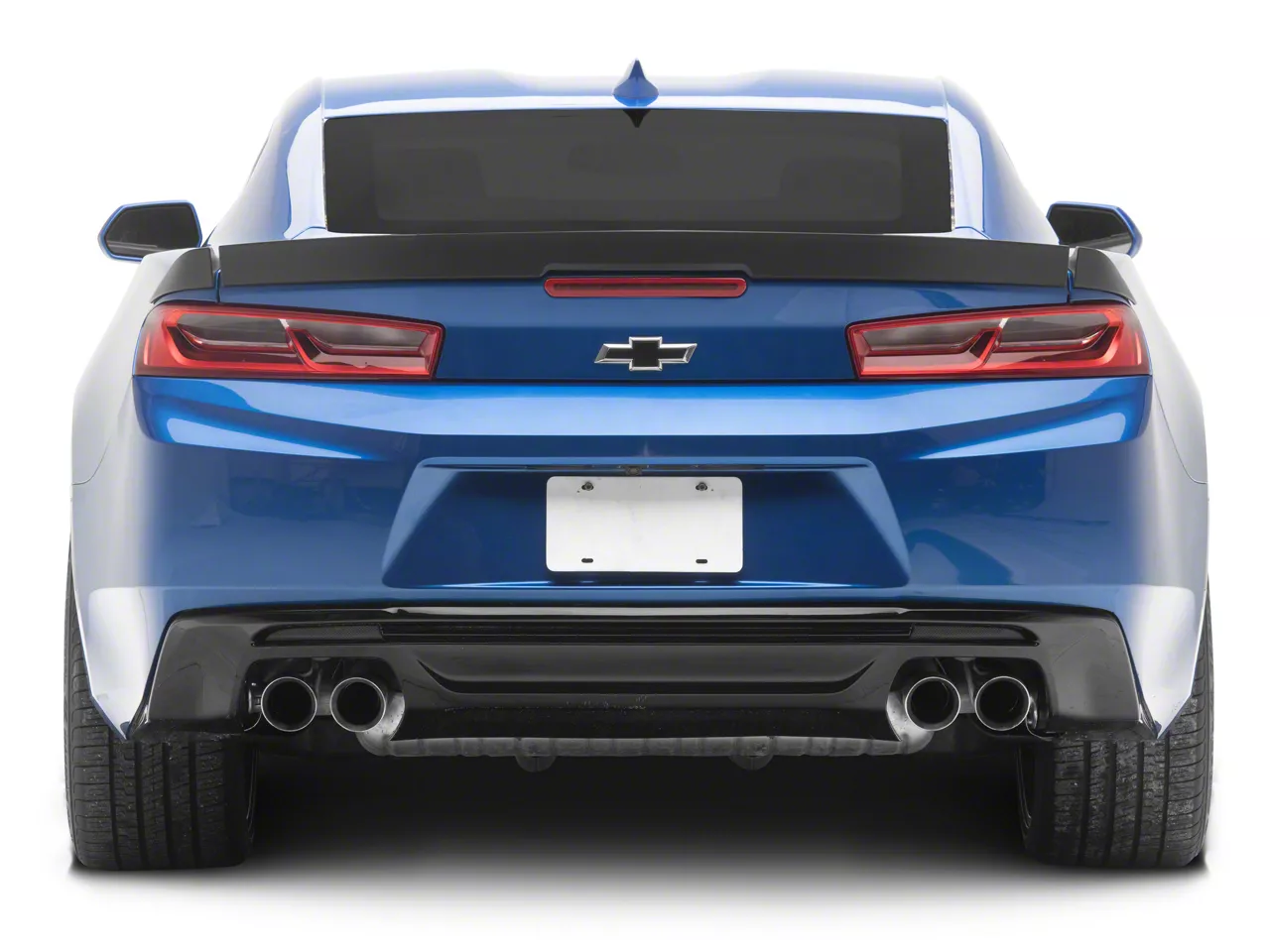3-Piece Blade Style Rear Spoiler; Matte Black (16-24 Camaro ...