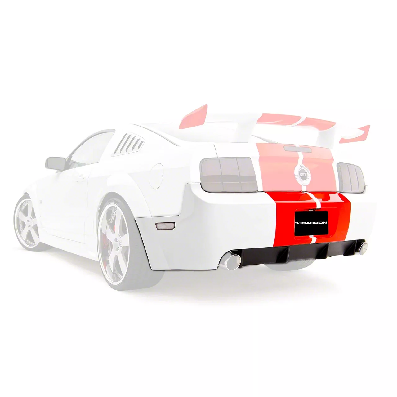 Boy Racer Rear Fascia; Unpainted (05-09 Mustang) - AmericanMuscle